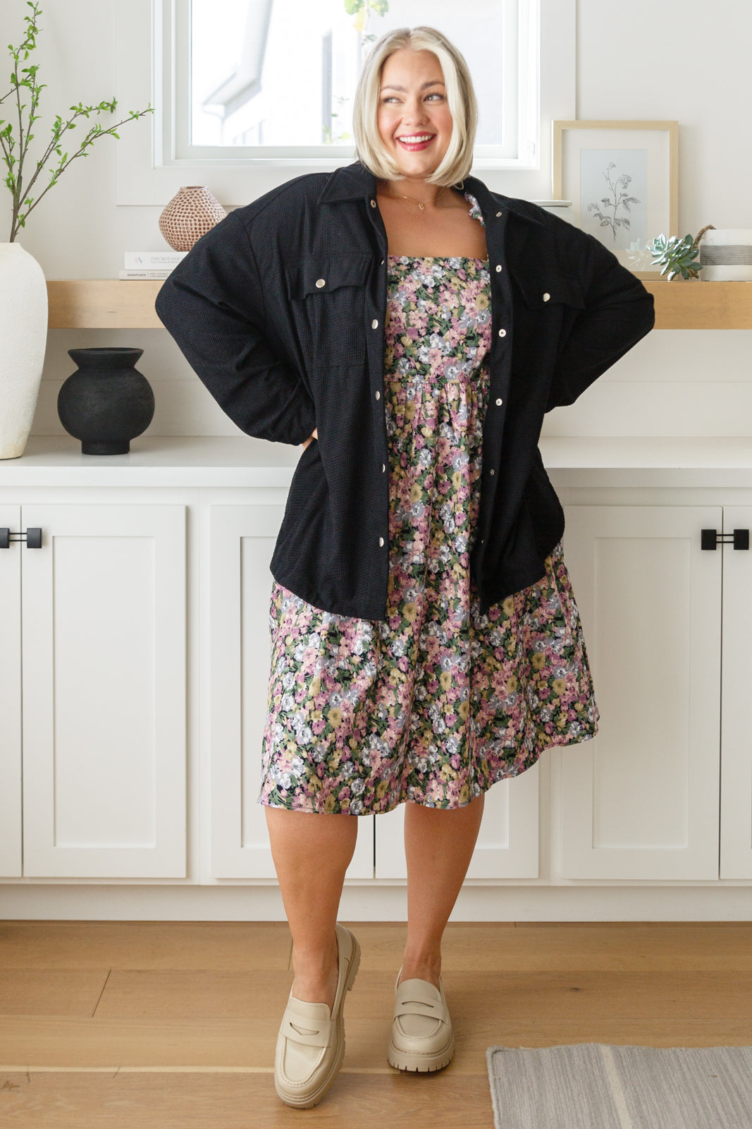 Hazel Blues® |  Excellence Without Effort Floral Dress