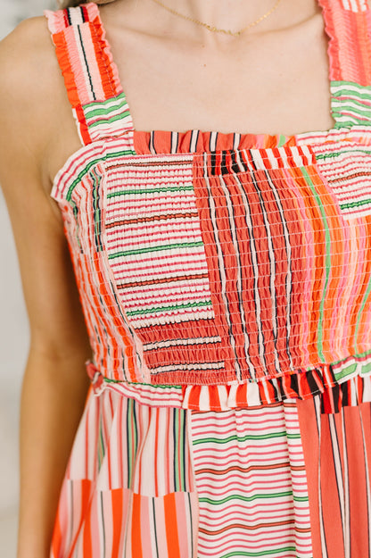 Hazel Blues® |  Extra Sentimental Wide Strap Tiered Dress