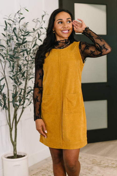 Hazel Blues® |  Feeling That Way Corduroy Dress