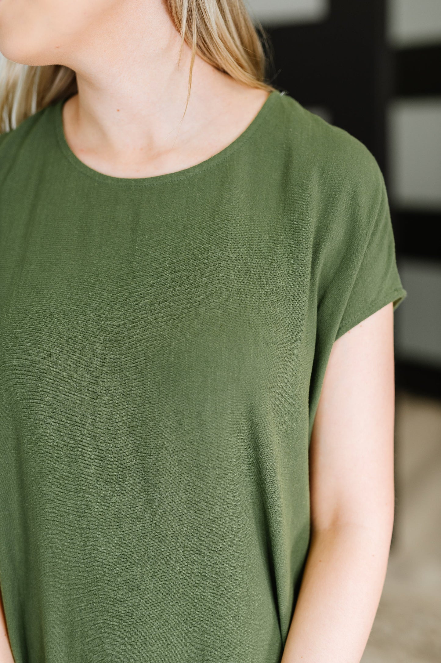 Hazel Blues® |  Flatter Me Later Relaxed Dress in Moss