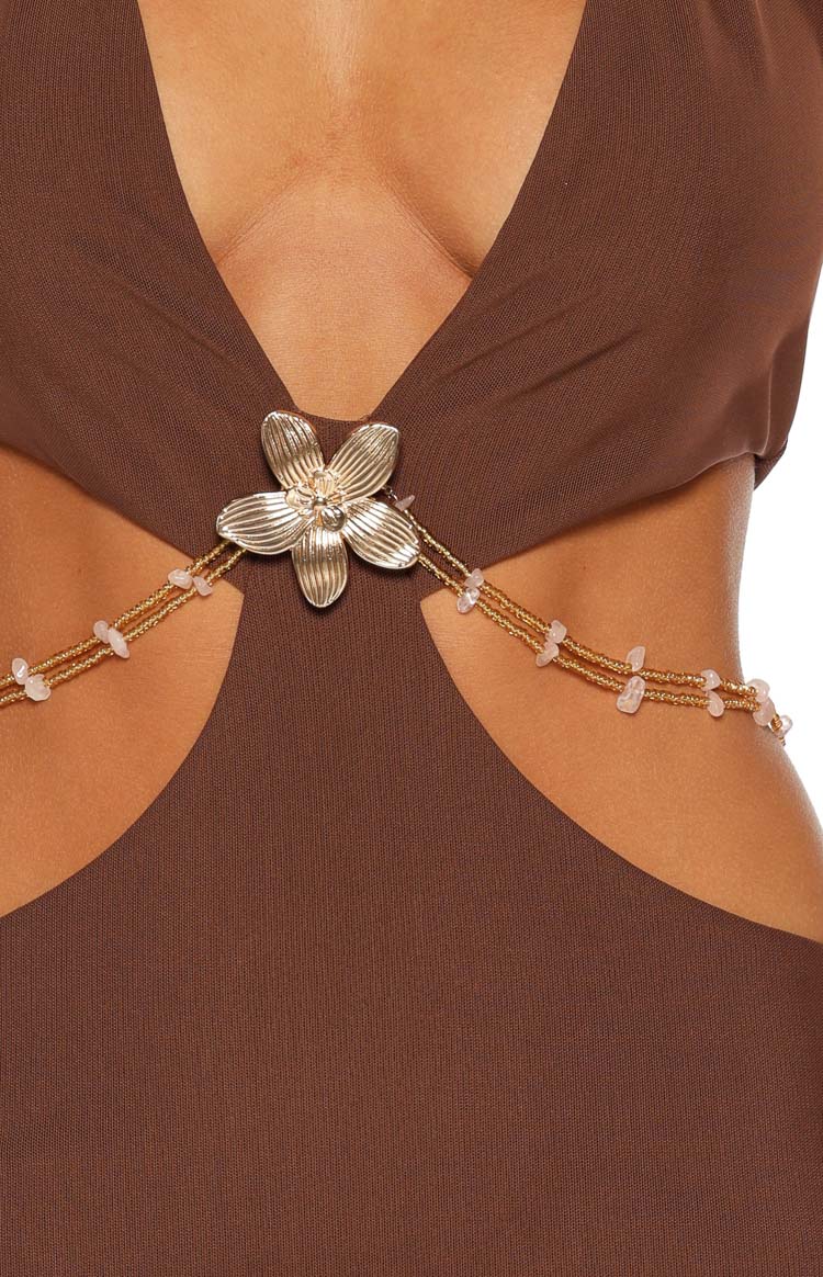 Foxy Brown Chain Detail Mini Dress