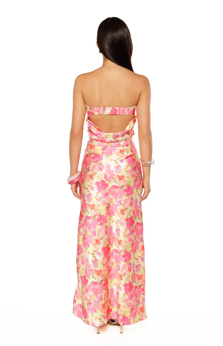 Genevieve Yellow Floral Pop Print Top