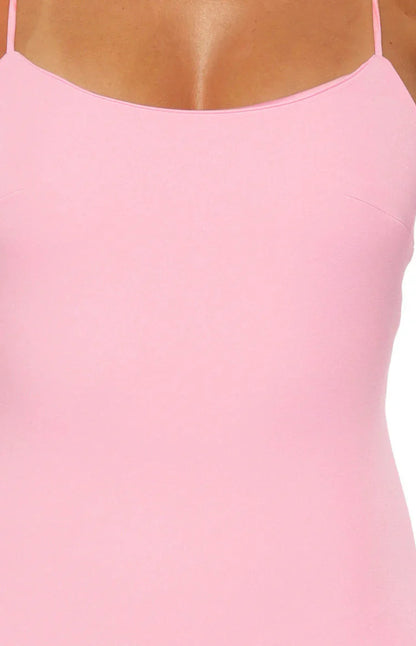 Harriet Pink Crepe Maxi Dress
