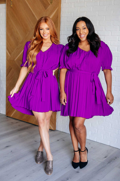 Hazel Blues® |  Hold And Squeeze Me Pleated Dress
