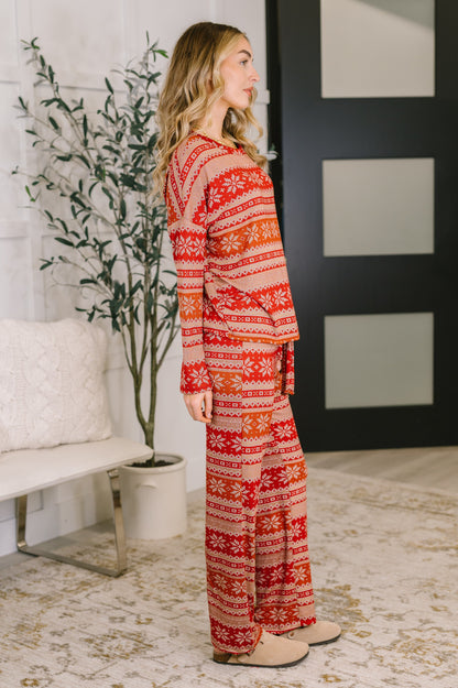 Hazel Blues® |  Holly's Jolly Pajama Top and Bottom Set