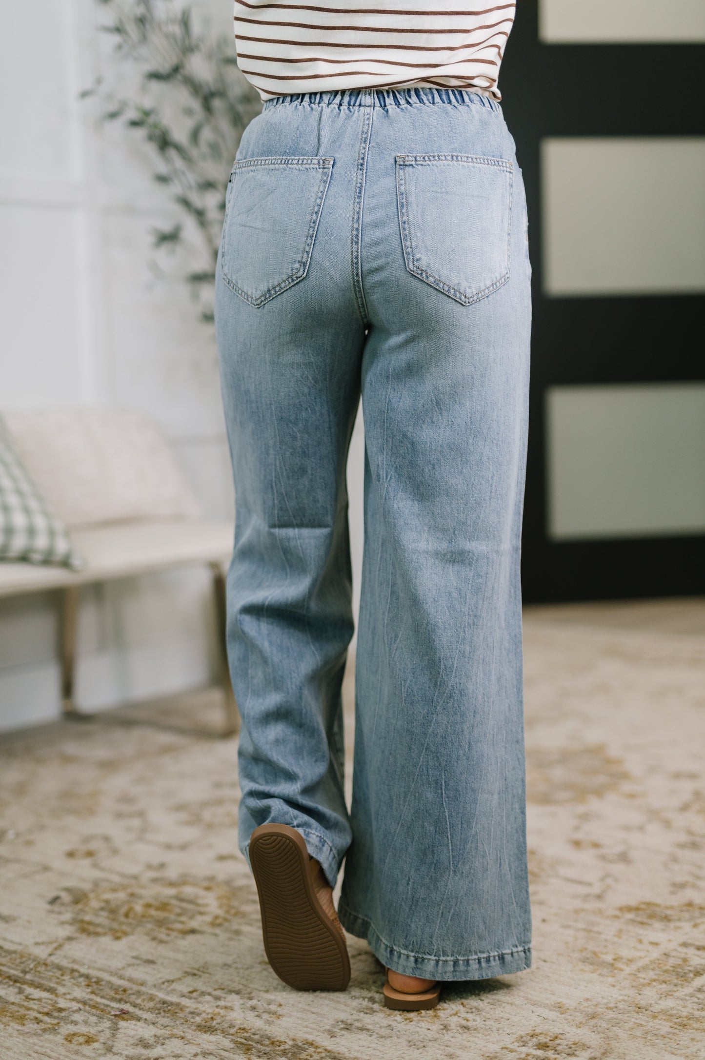 Hazel Blues® |  Monica High Waist Palazzo Featherweight with Drawcord