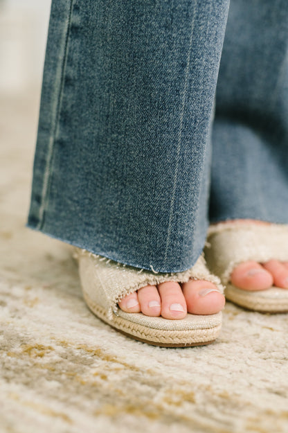 Hazel Blues® |  Jackie Mid Rise Flare Jean with Front Flap Pockets