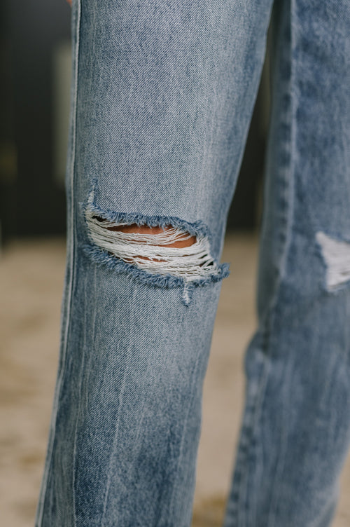 Hazel Blues® |  Kayla High Waist Rigid Magic Slim Straight