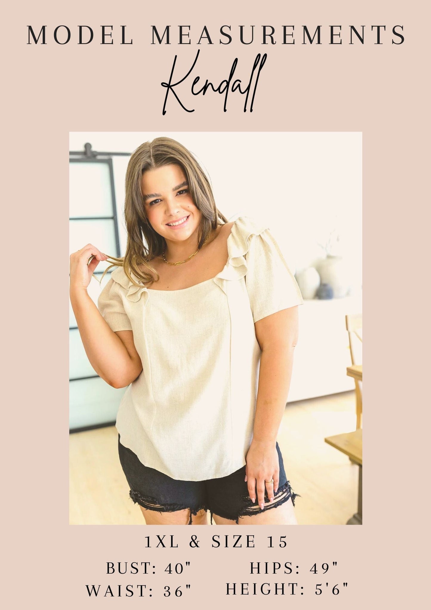 Hazel Blues® | A Little Lazy High Rise Linen Shorts