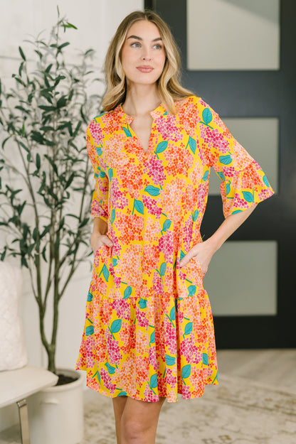 Hazel Blues® |  Lizzy Sunday Dress in Leaf Multi Floral- 3/3/2026 NEW
