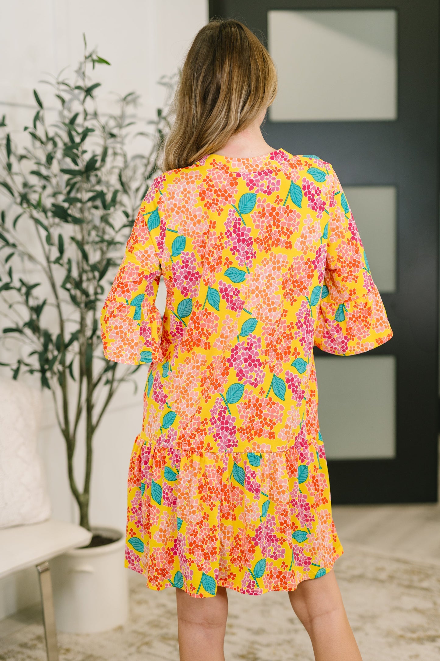 Hazel Blues® |  Lizzy Sunday Dress in Leaf Multi Floral- 3/3/2026 NEW