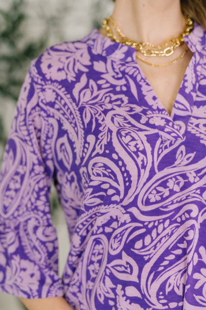 Hazel Blues® |  Lizzy Sunday Dress in Purple Paisley- 3/3/2026 NEW