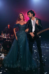 Modessa Couture M23504 Long Formal Beaded Overskirt Prom Dress