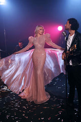 Modessa Couture M23516 Long Sleeve Formal Overskirt Evening Dress