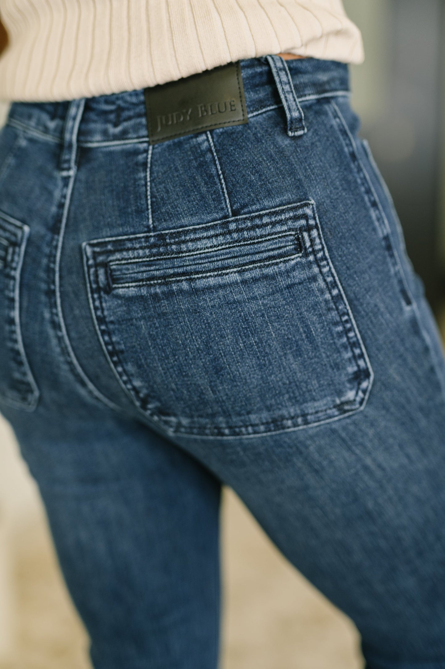 Hazel Blues® |  Mackenzie High Waist Flare with Vintage Pocket