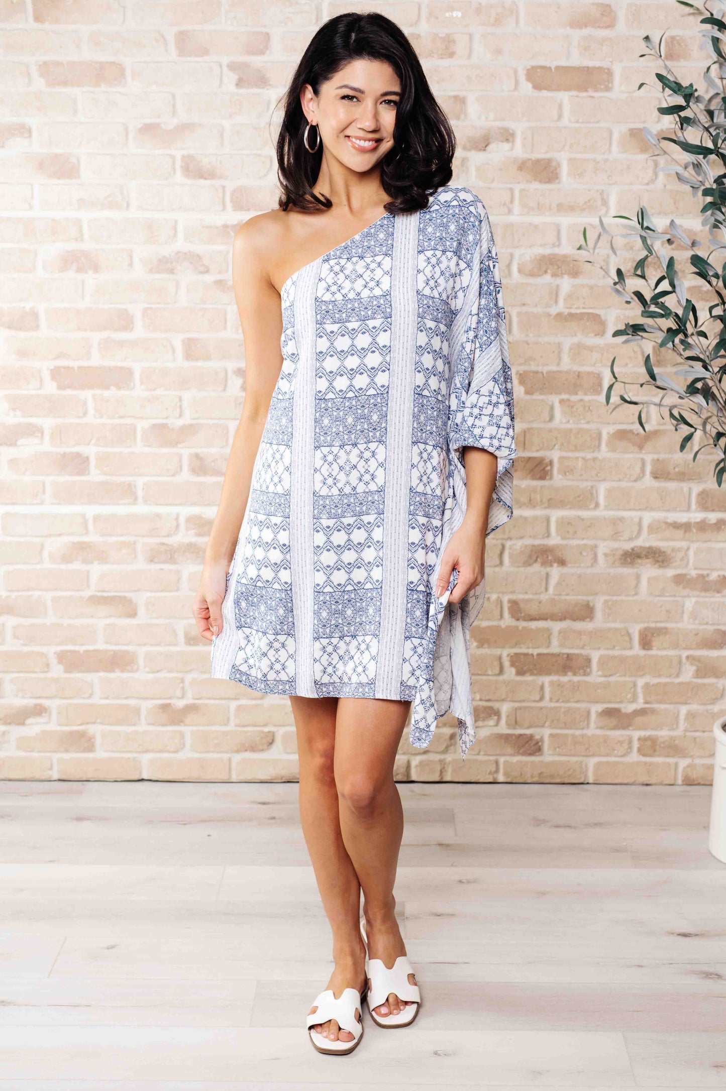 Hazel Blues® |  Marjorie One Shoulder Dress
