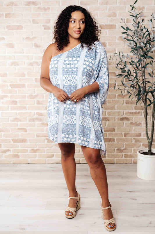 Hazel Blues® |  Marjorie One Shoulder Dress