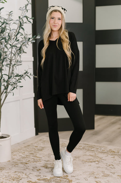 Hazel Blues® |  Next to Nothing Top and Bottom Set in Black