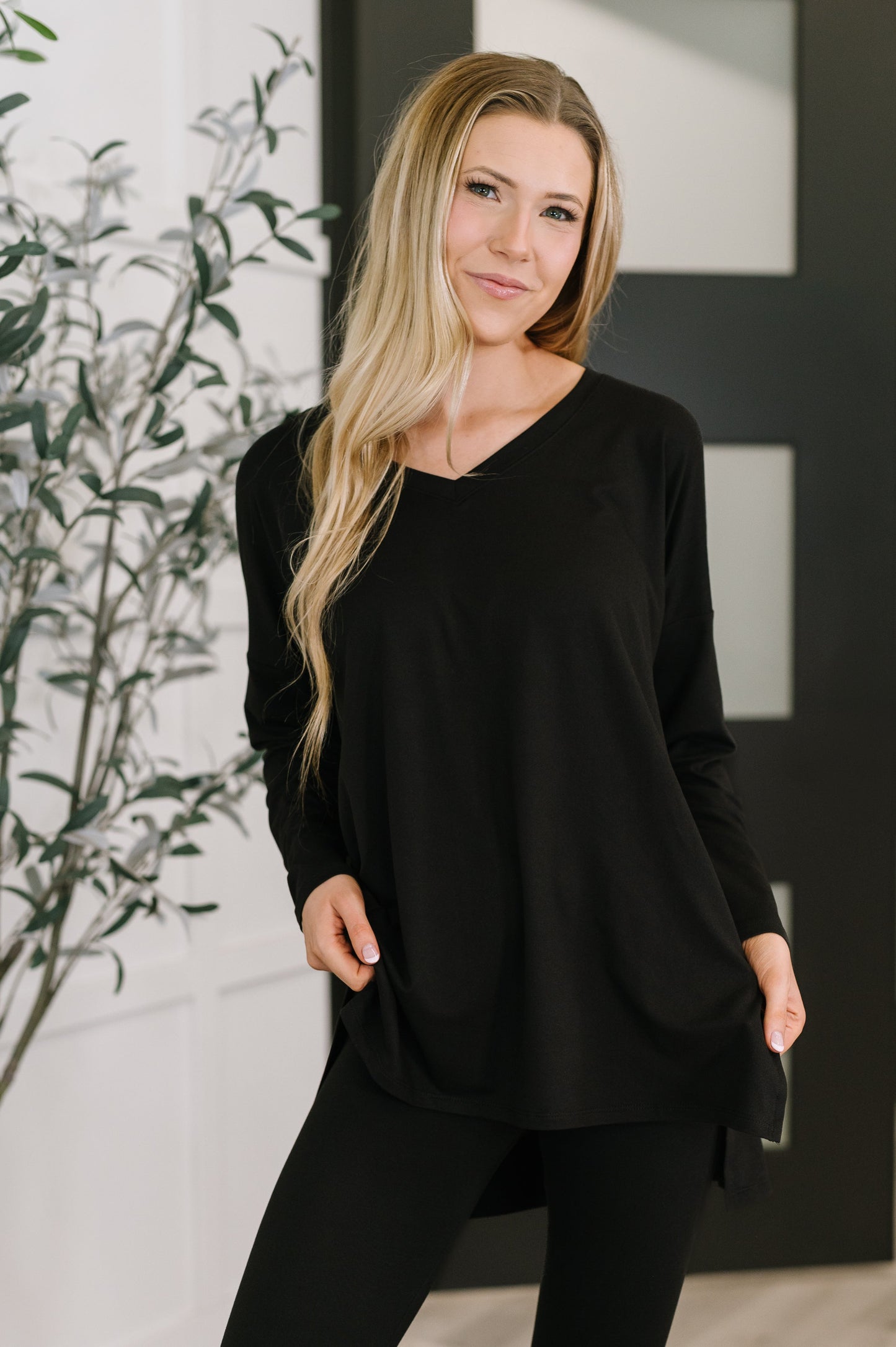 Hazel Blues® |  Next to Nothing Top and Bottom Set in Black