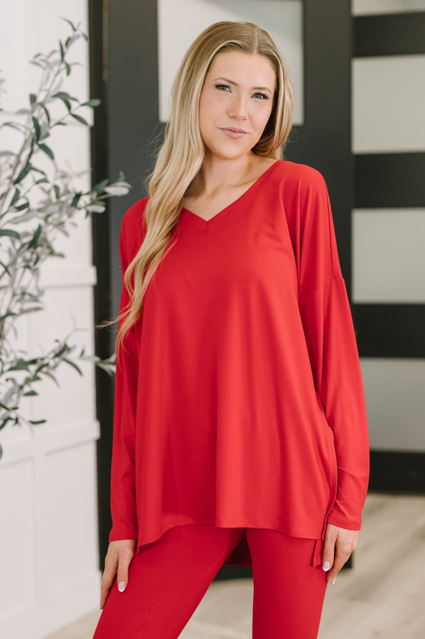 Hazel Blues® |  Next to Nothing Top and Bottom Set in Ruby