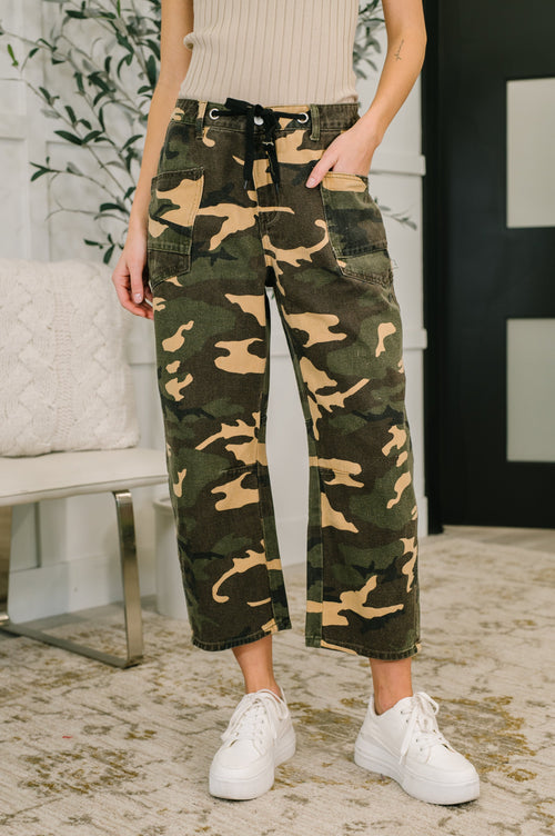 Hazel Blues® |  Now You See Me Camo Cargo Pants