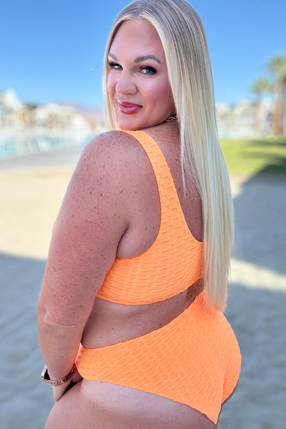 Hazel Blues® | Oh So Orange Swim Top