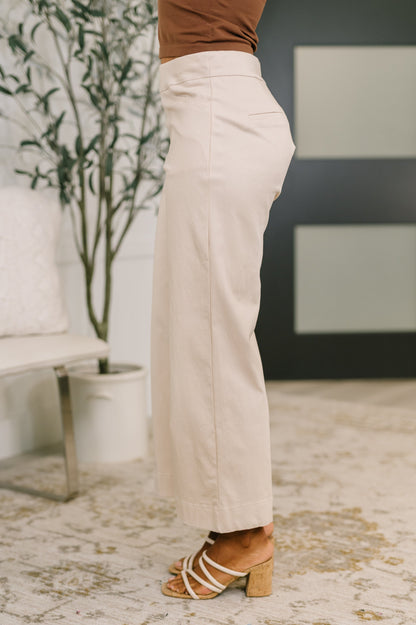 Hazel Blues® |  Only Pair High Waisted Wide Leg Bottoms in Linen