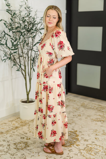 Hazel Blues® |  Petals & Postcards Balloon Sleeve Dress