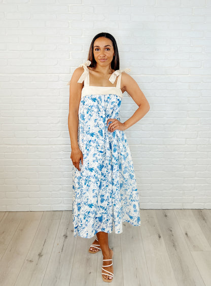 Hazel Blues® |  Prepare the Yacht Square Neck Dress