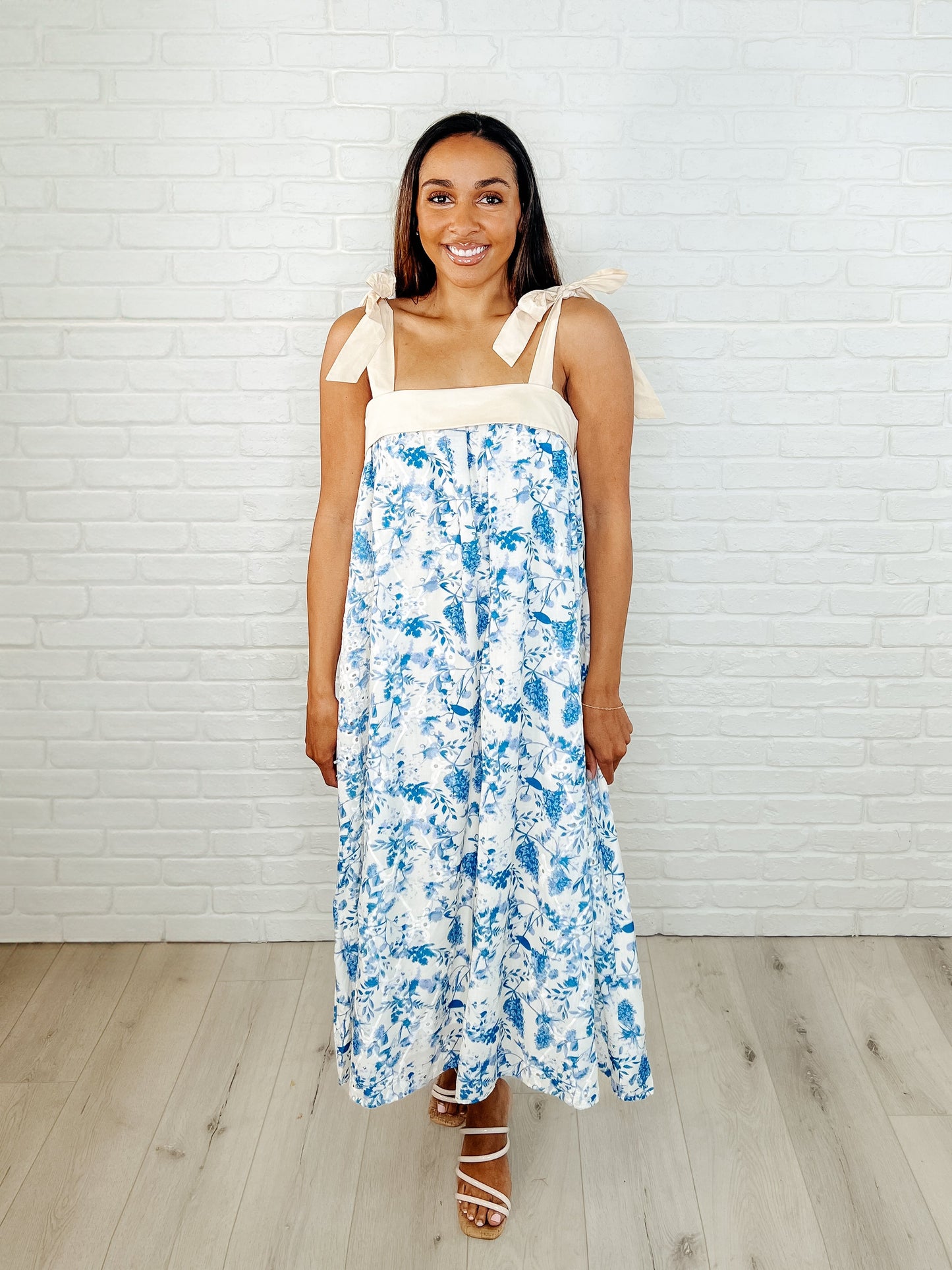 Hazel Blues® |  Prepare the Yacht Square Neck Dress