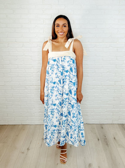 Hazel Blues® |  Prepare the Yacht Square Neck Dress