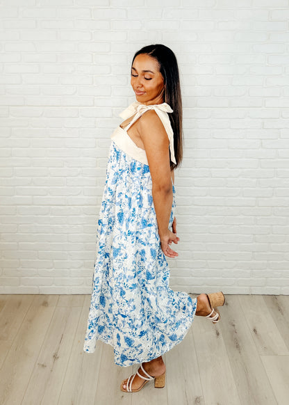 Hazel Blues® |  Prepare the Yacht Square Neck Dress