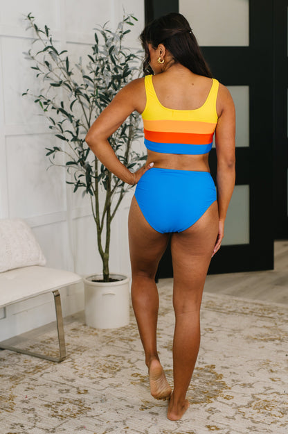 Hazel Blues® | Primary Choice Ruched Swim Set
