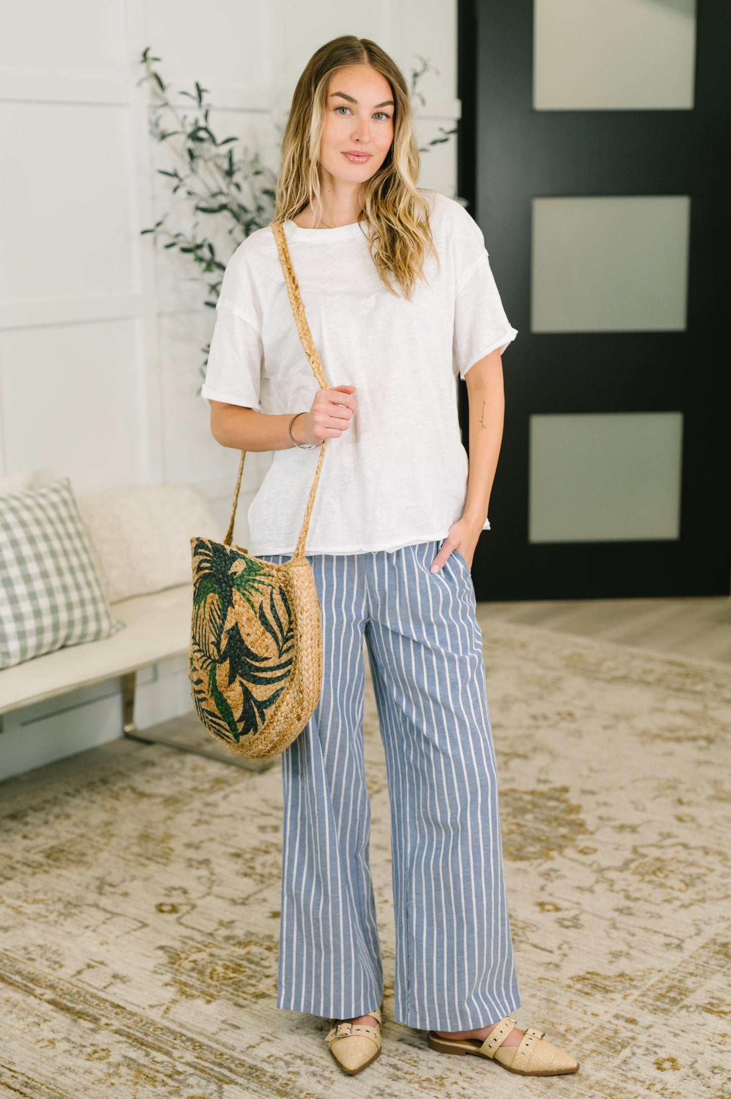Hazel Blues® |  Right At Home Relaxed High Waisted Bottoms