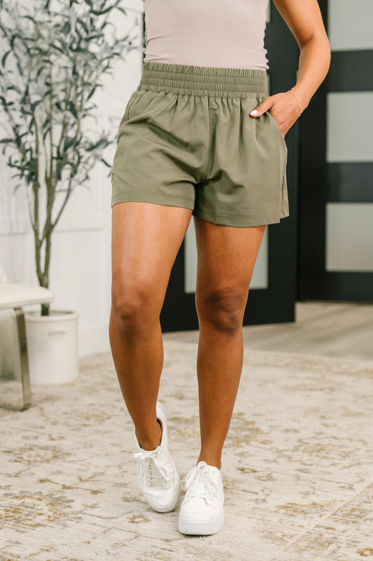 Hazel Blues® |  Easy Does It Shorts | High Waist Shorts
