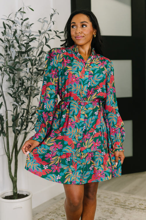 Hazel Blues® |  Rustic Retreat Long Sleeve Dress