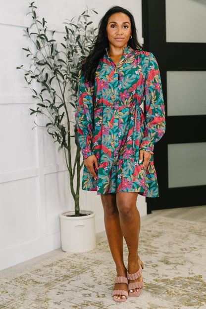 Hazel Blues® |  Rustic Retreat Long Sleeve Dress
