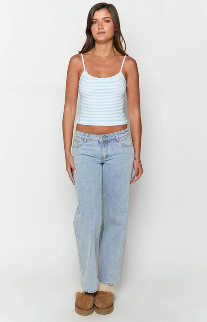 Scottie Blue Striped Singlet