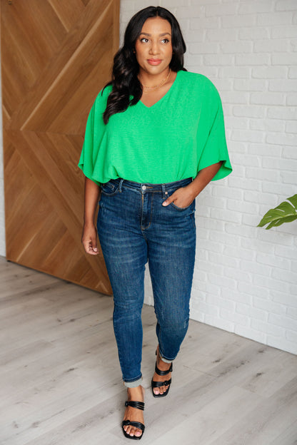 Hazel Blues® |  Set the Expectation V-Neck Top