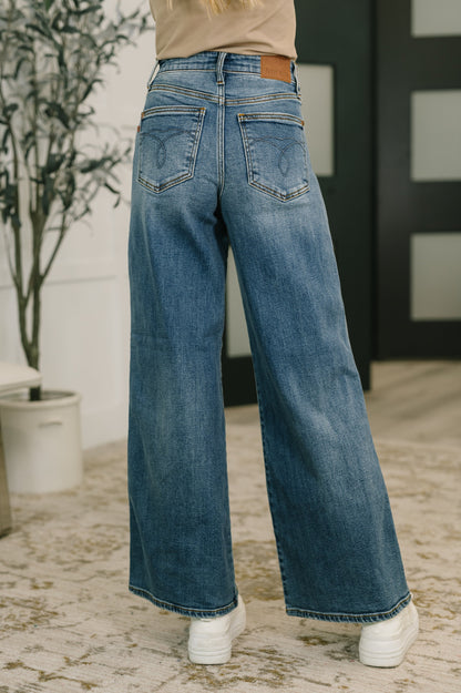 Hazel Blues® |  Shayla High Waist Retro Wide