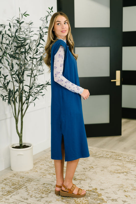 Hazel Blues® |  Sweet Like That Casual Dress in Light Navy