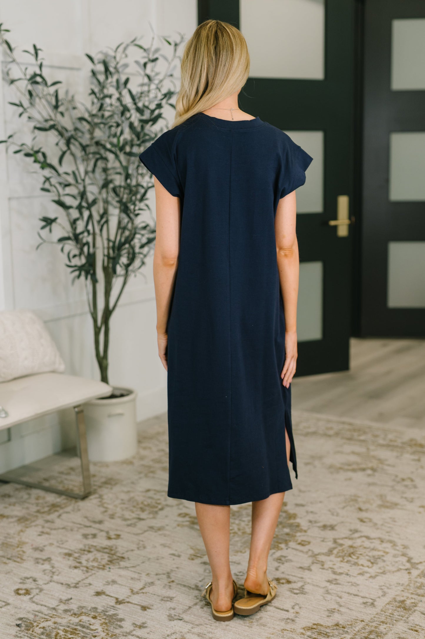 Hazel Blues® |  Sweet Like That Casual Dress in Navy