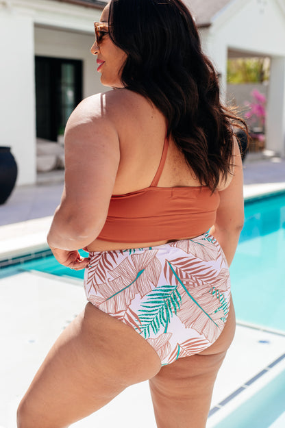 Hazel Blues® | Tahiti Tropical Print Swim Bottoms