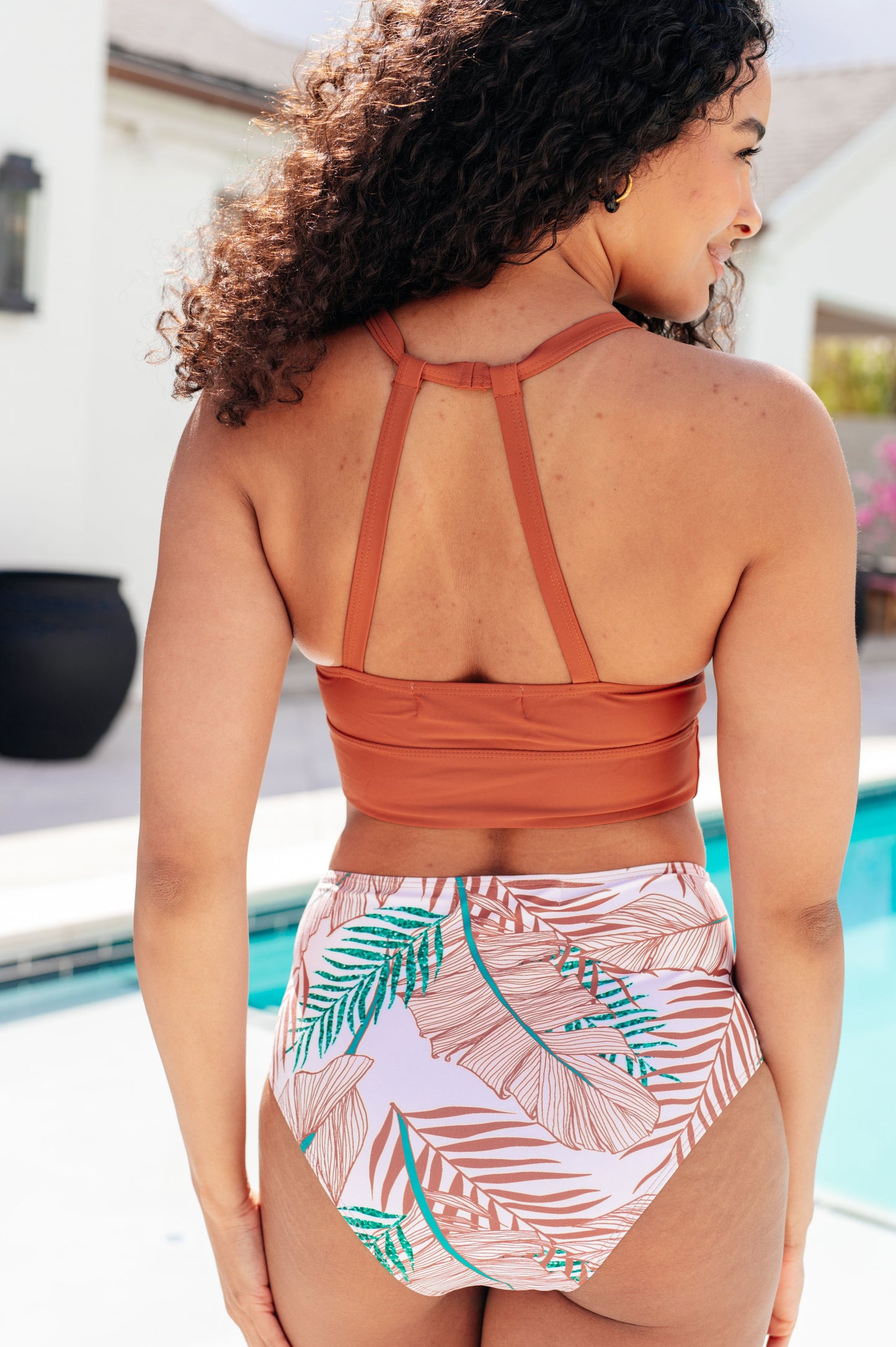Hazel Blues® | Tahiti Tropical Print Swim Bottoms
