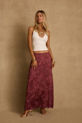 Waverly Mulberry Maxi Skirt