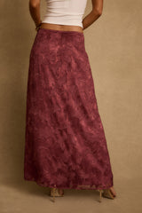 Waverly Mulberry Maxi Skirt