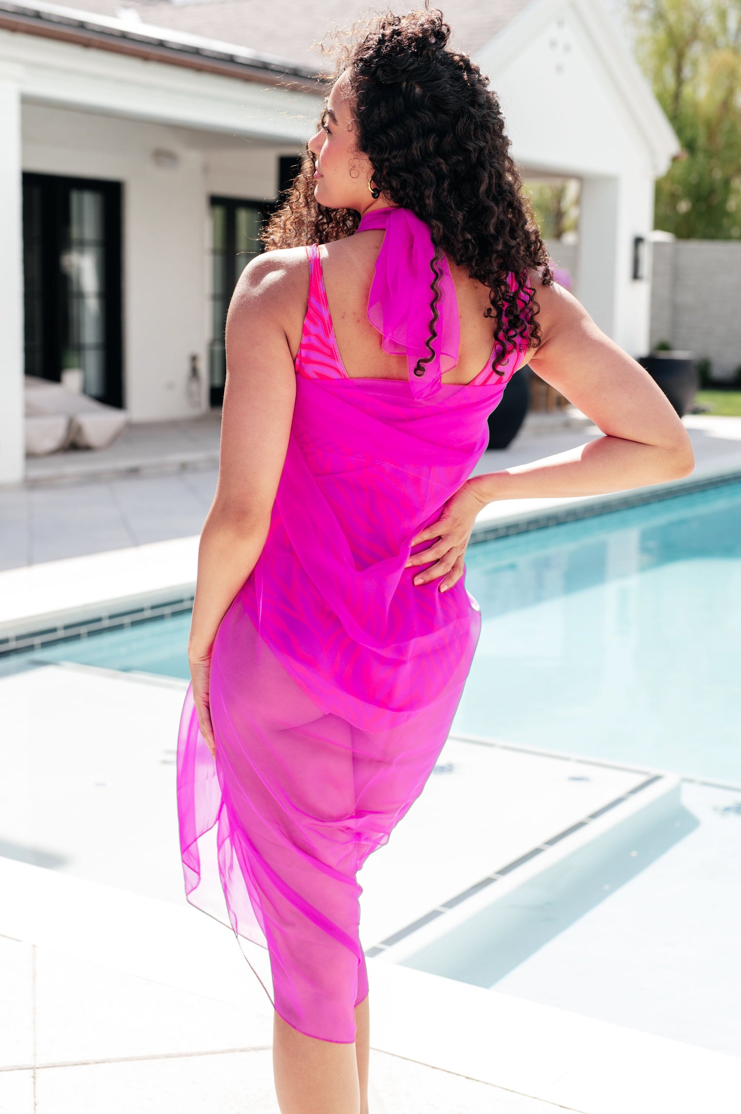 Hazel Blues® | Wrapped In Summer Versatile Swim Cover in Pink