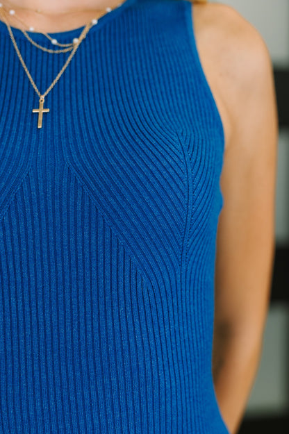 Hazel Blues® |  Your Full Attention Sweater Knit Midi Dress