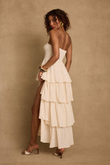 Zula Natural Strapless Maxi Dress