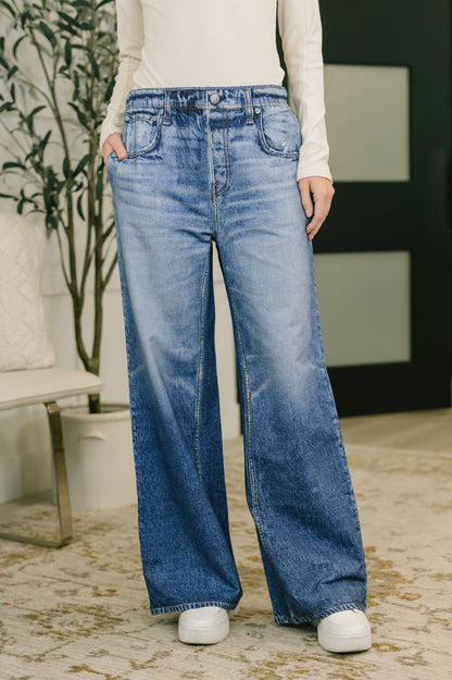 Hazel Blues® |  Zenim Printed Wide Leg Bottoms